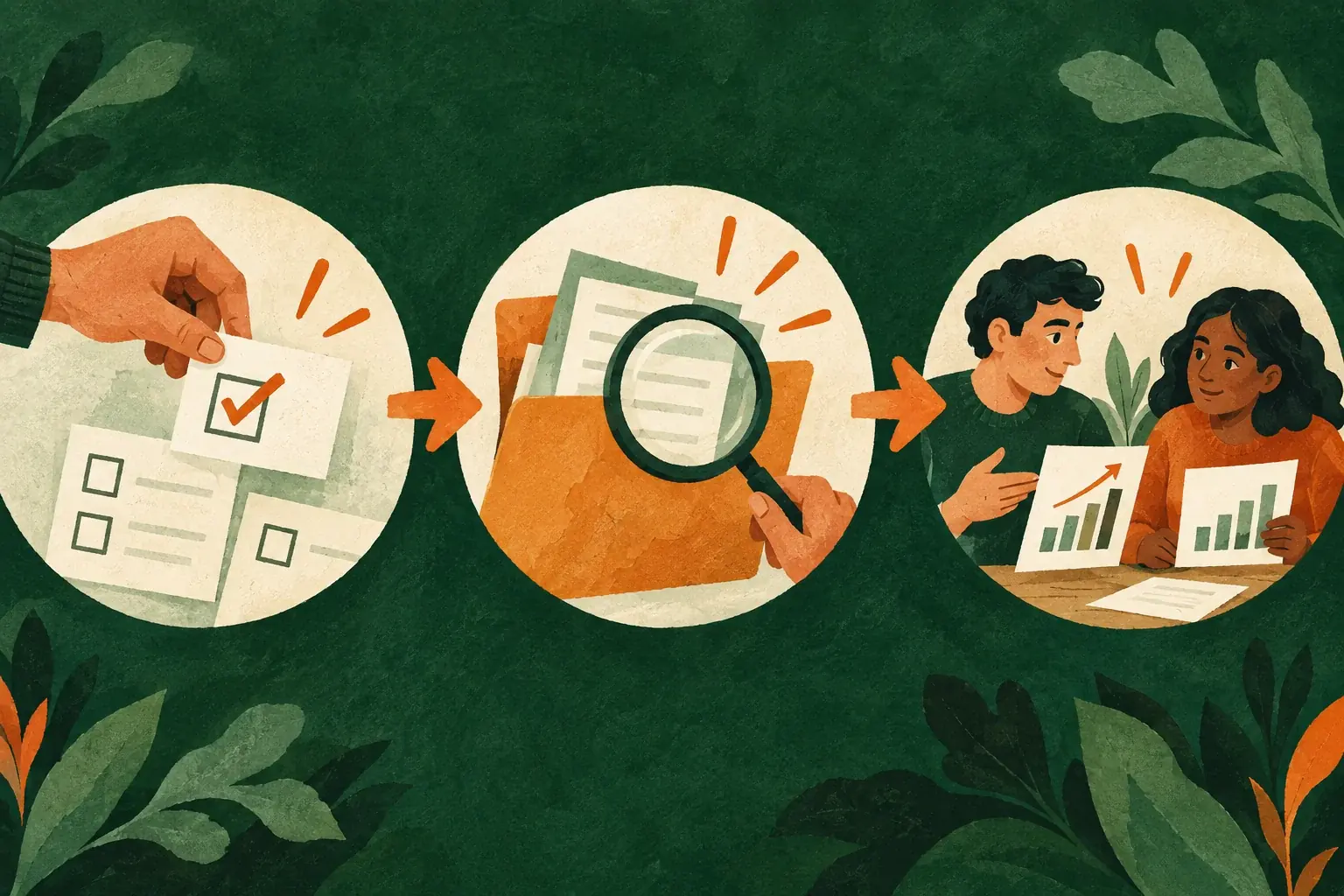 Illustration d’un petit changement de travail essayé puis examiné ensemble