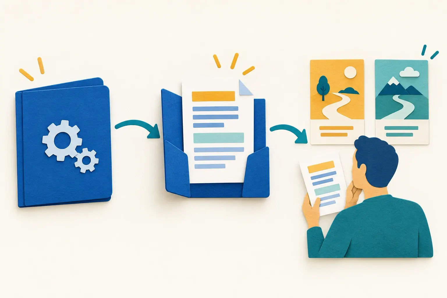 Un dossier technique conduit à un document concret qu’un client utilise pour choisir une direction.