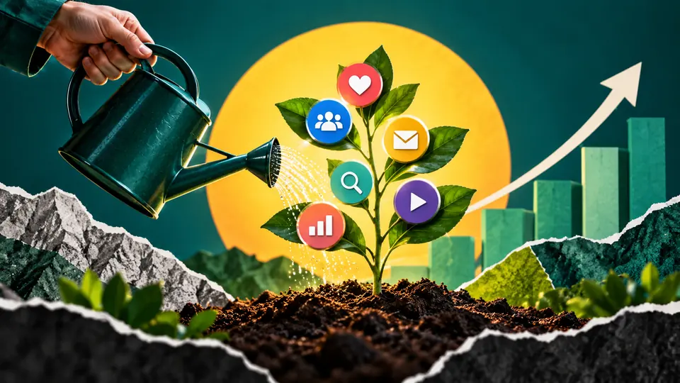 Illustration du parcours Construire une démarche de marketing numérique