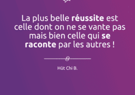 La plus belle réussite est celle dont on ne se vante pas mais bien celle qui se raconte par les autres ! la plus belle réussite est celle dont on ne se vante pas mais bien celle qui se raconte par les autres !