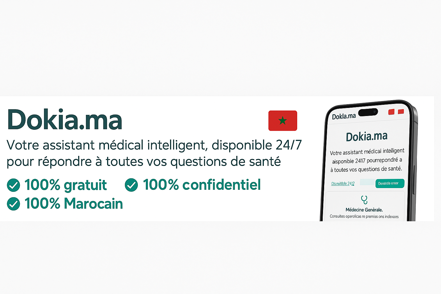 Dokia.ma : Votre assistant médical intelligent, 100 % marocain et disponible 24/7